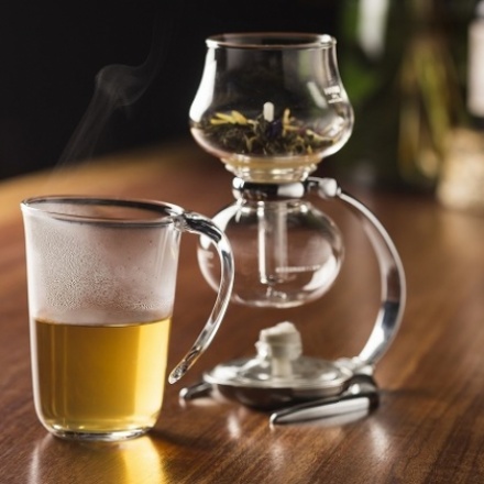 サイフォンでつくるハーブホットウイスキー